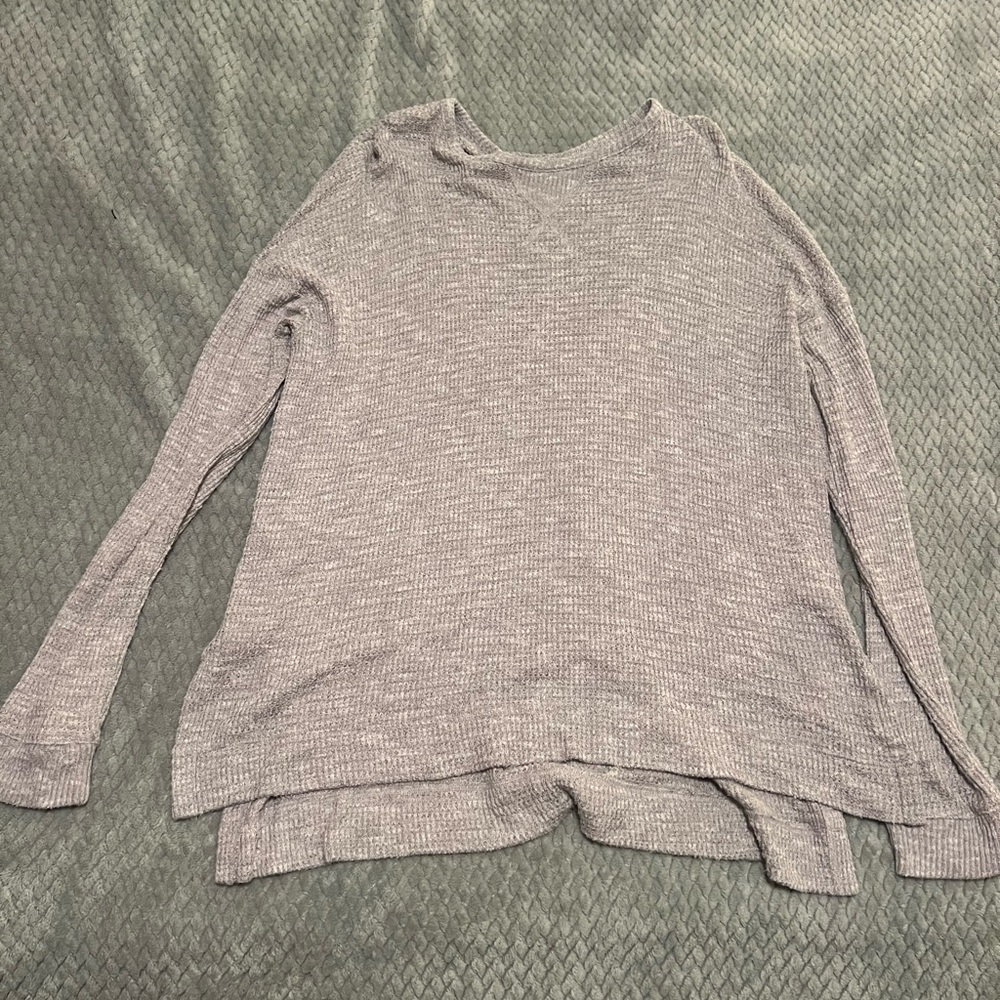 Waffled Gray Long Sleeve